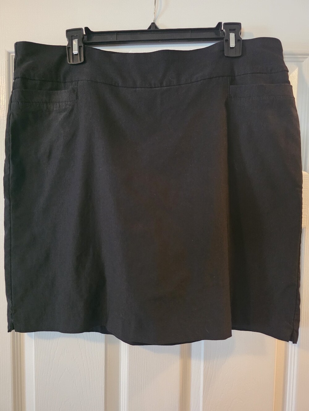 Kim Rogers Black Skort with Clean A-Line